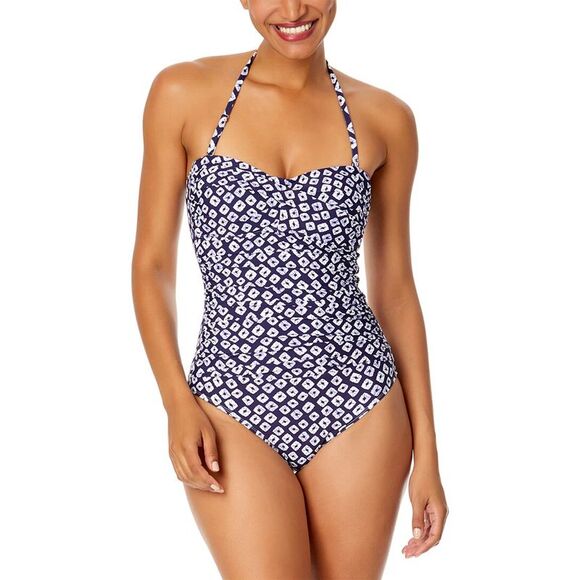 Anne Cole Womens  Twist Front Strapless One-Piece - Picture 1 of 3